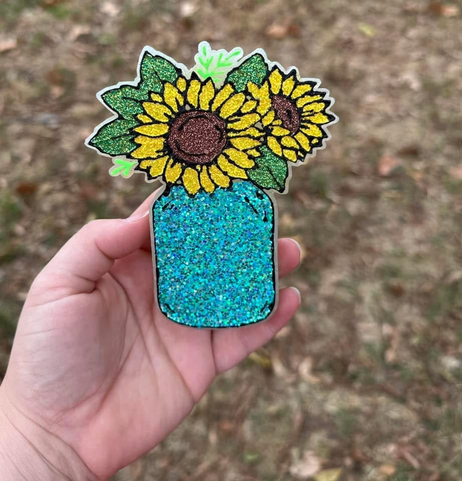 Sunflower Mason Jar