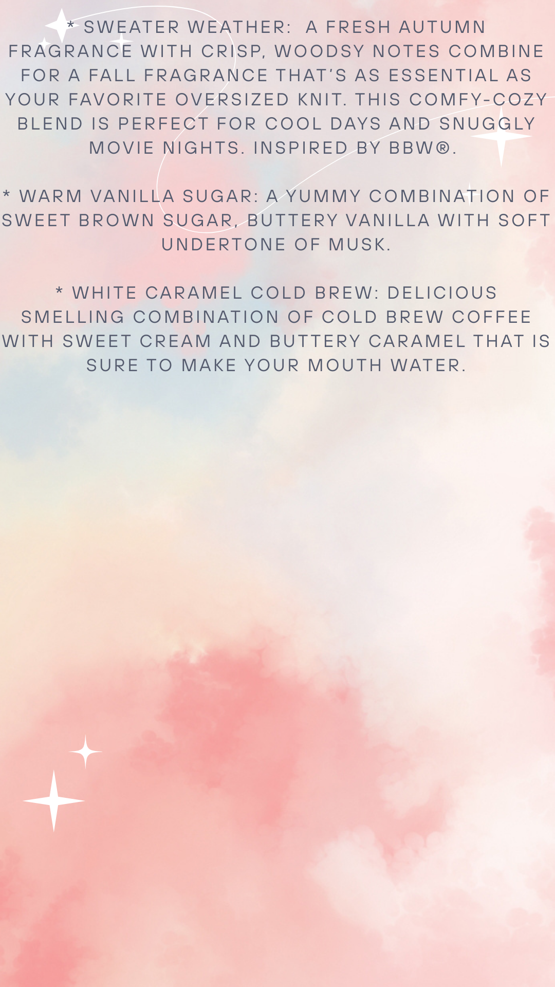 Scent Descriptions!