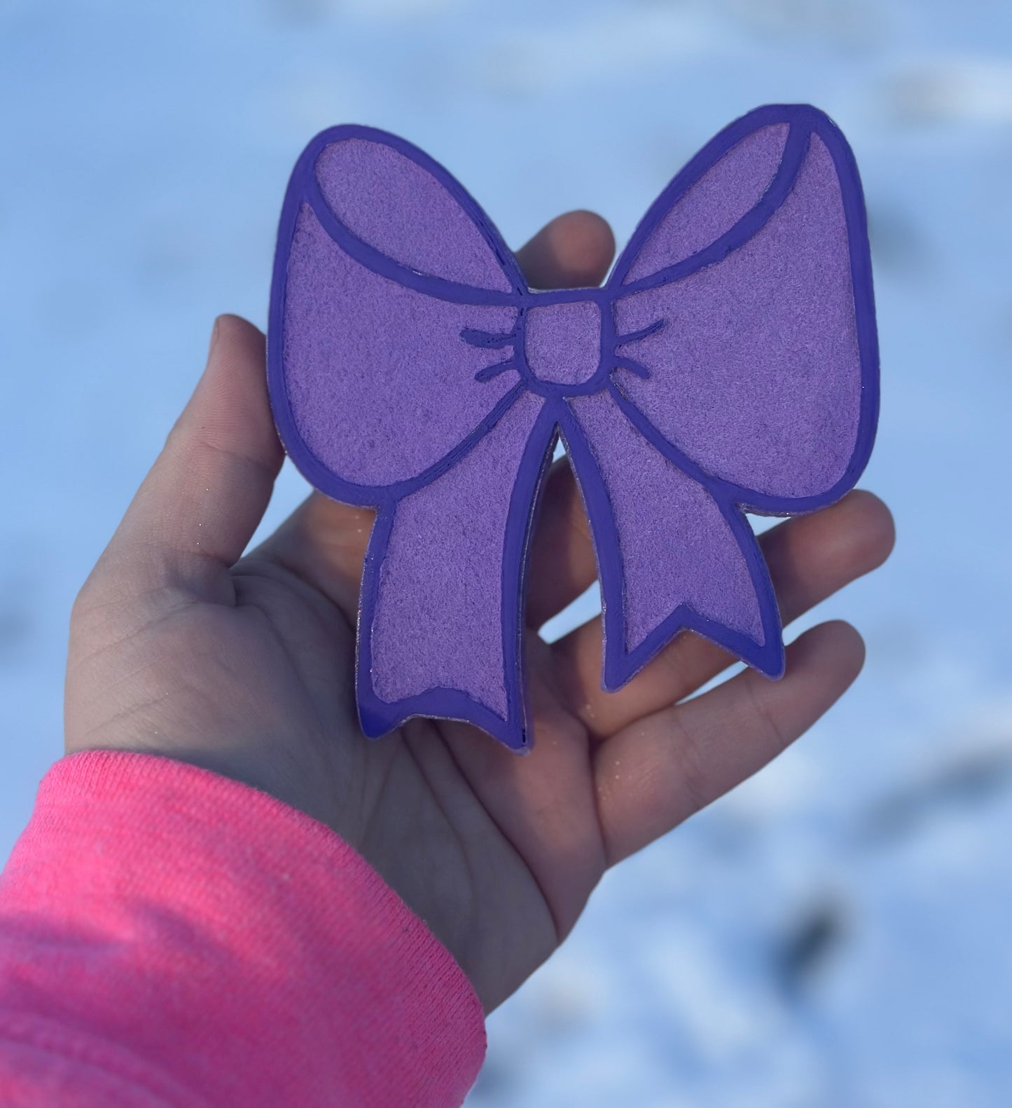 RTS- Purple Velvet Bow
