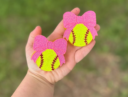 Softball Bow Vent Clips