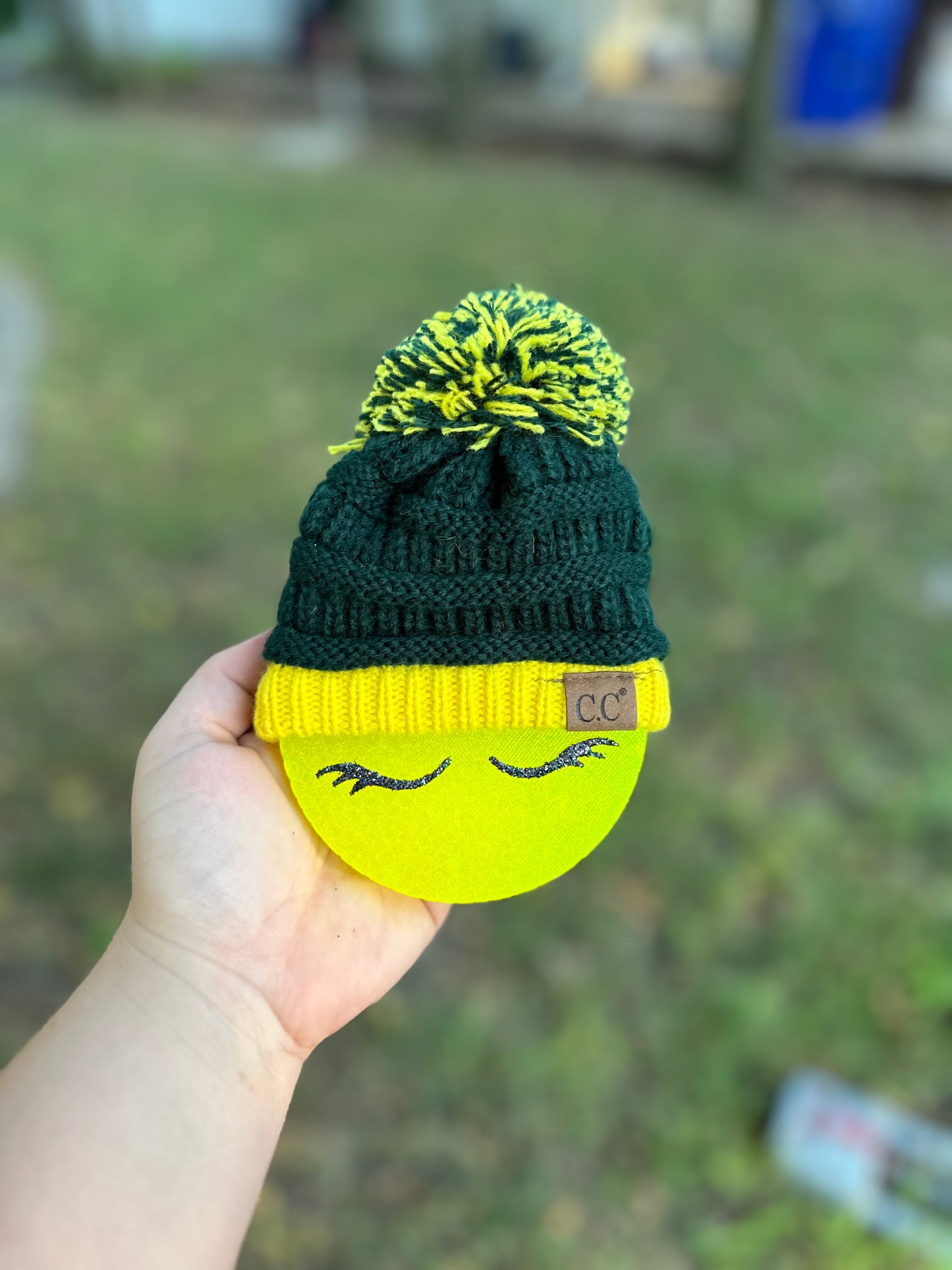 RTS- Yellow Smiley Beanie