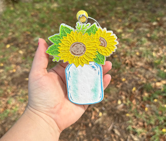 RTS- Sunflower Mason Jar