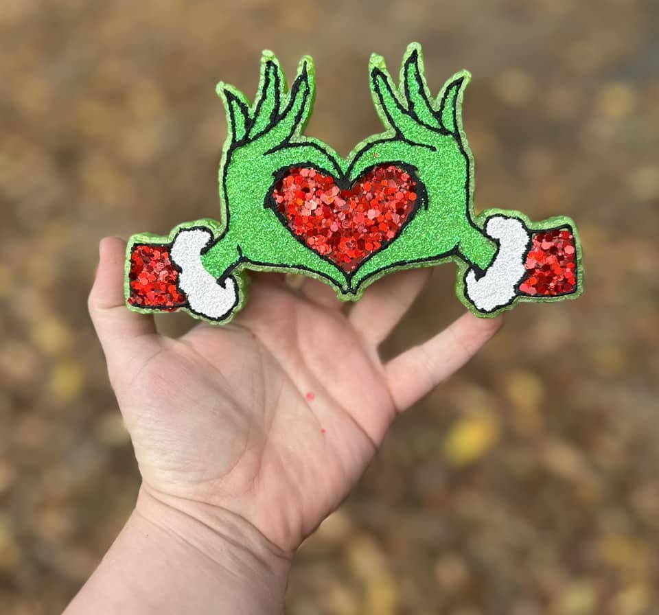 Green Man Heart Hands