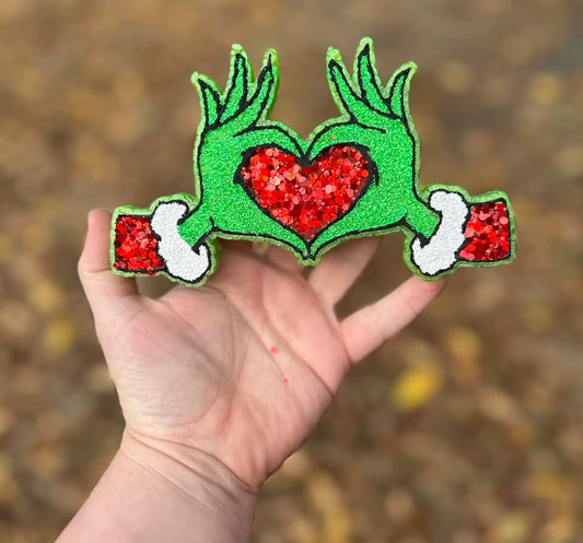 Green Man Heart Hands